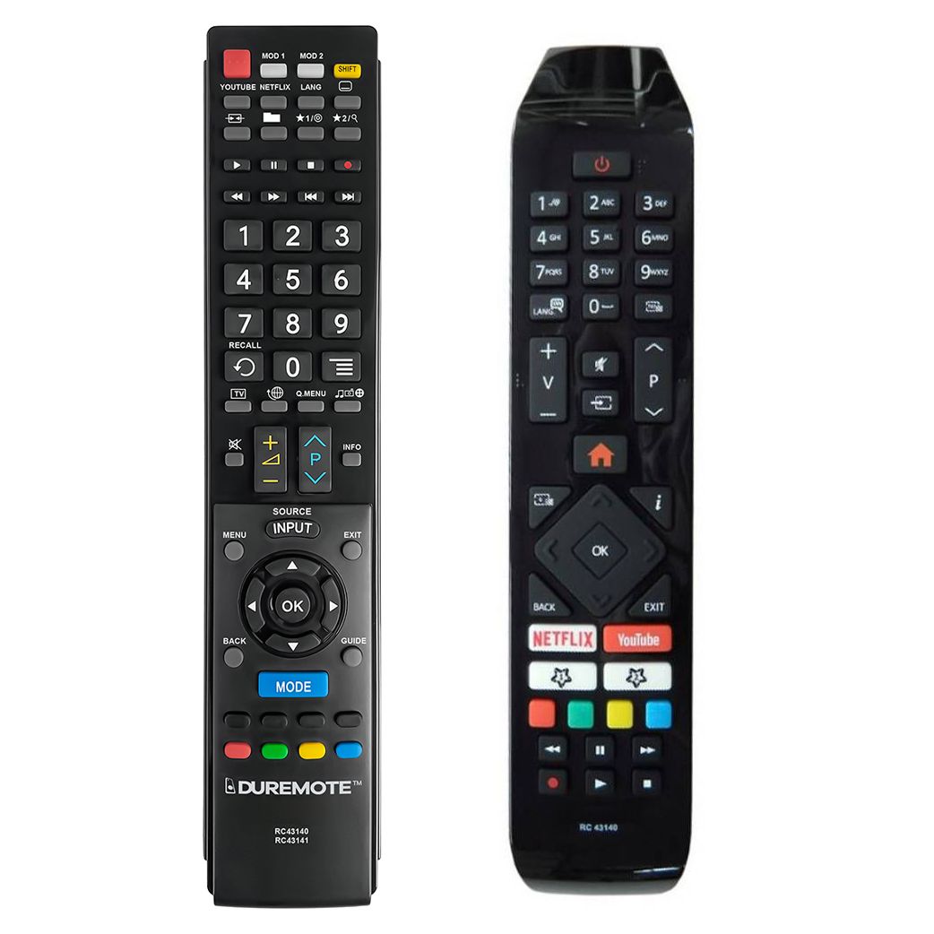 EDENWOOD RC43140, ED43EA06UHD,  ED50E00UHD,  ED55A07UHD, ED65A08UHD,  ED65EA07UHD - távirányító duplikátum