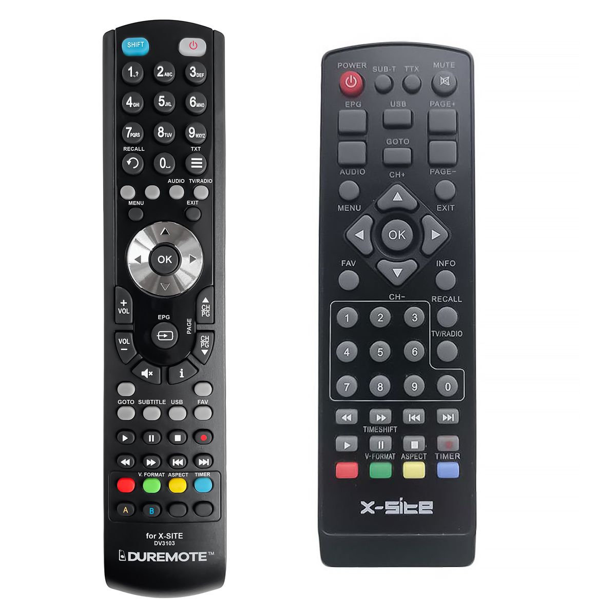 X-SITE DV3103 - távirányító duplikátum