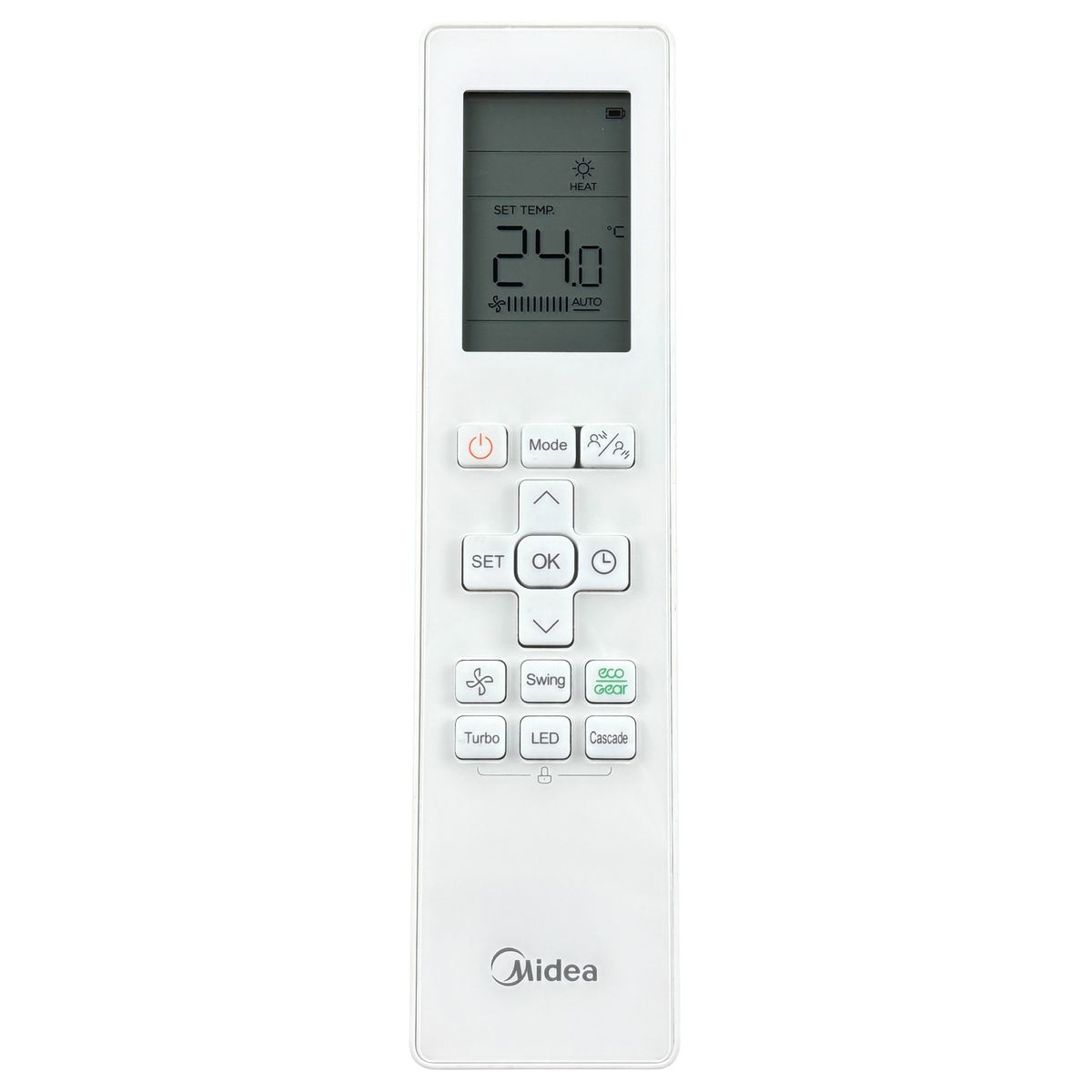 MIDEA RG10X1(G2HS)/BGEF - eredeti gyári távirányító