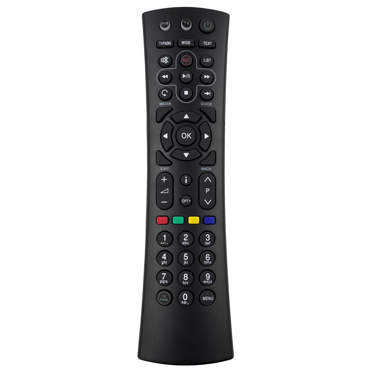 HUMAX Ziggo RCU 398BF28-3, IRHD-5550C & IRHD-5500C  - helyettesítő távirányító