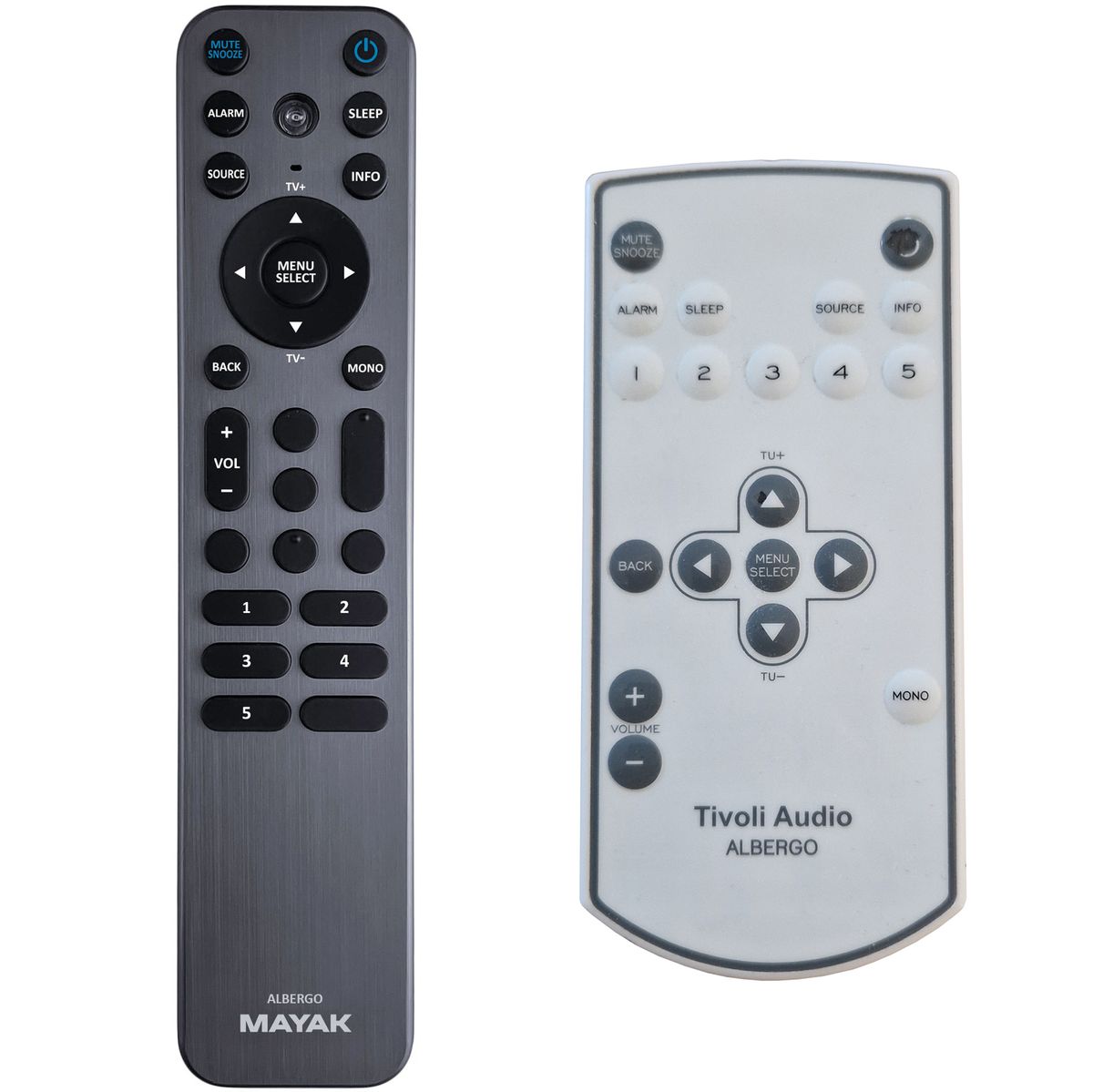 TIVOLI AUDIO Albergo, Albergo+ -   

fémházas háttérvilágítással
távirányító
 duplikátum