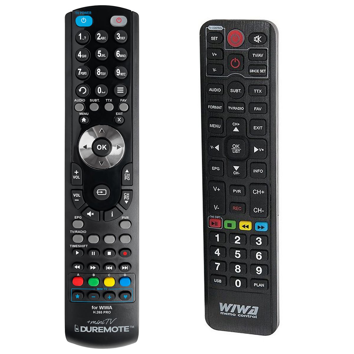 WIWA H.265 PRO + TV vezérlés (mini TV) - távirányító duplikátum