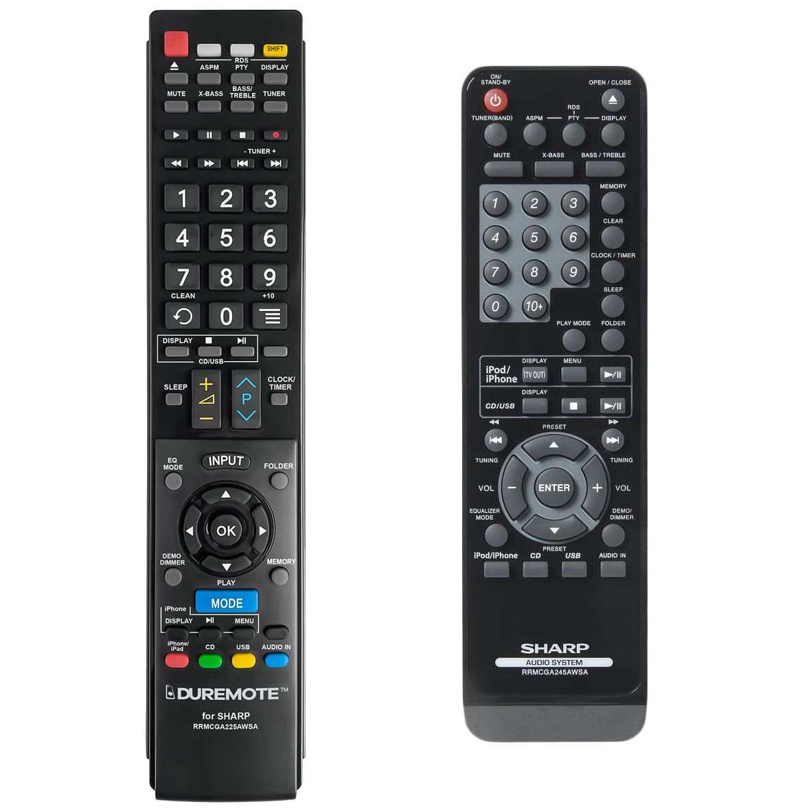 SHARP RRMCGA245AWSA - távirányító duplikátum