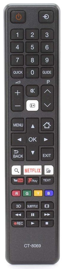 TOSHIBA CT-8069 - helyettesítő távirányító