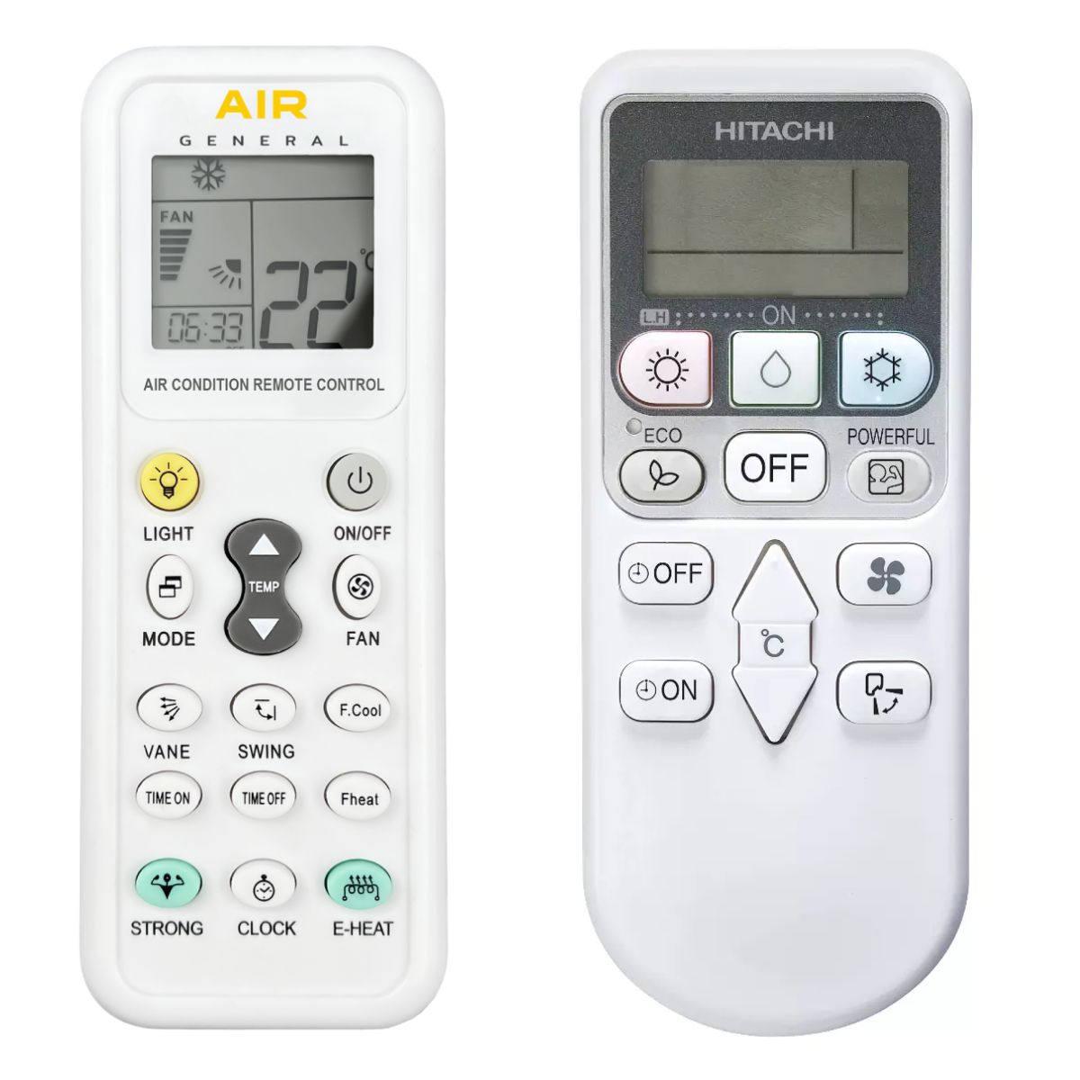 HITACHI RAK-18PEC, RAK-25PEC, RAK-35PEC, RAK-50PEC -   


kompatibilis General márkájú távirányító
