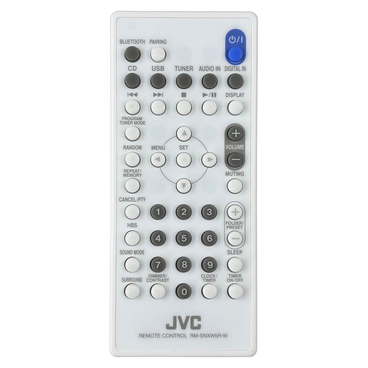 JVC RM-SNXW5R-W - eredeti gyári távirányító