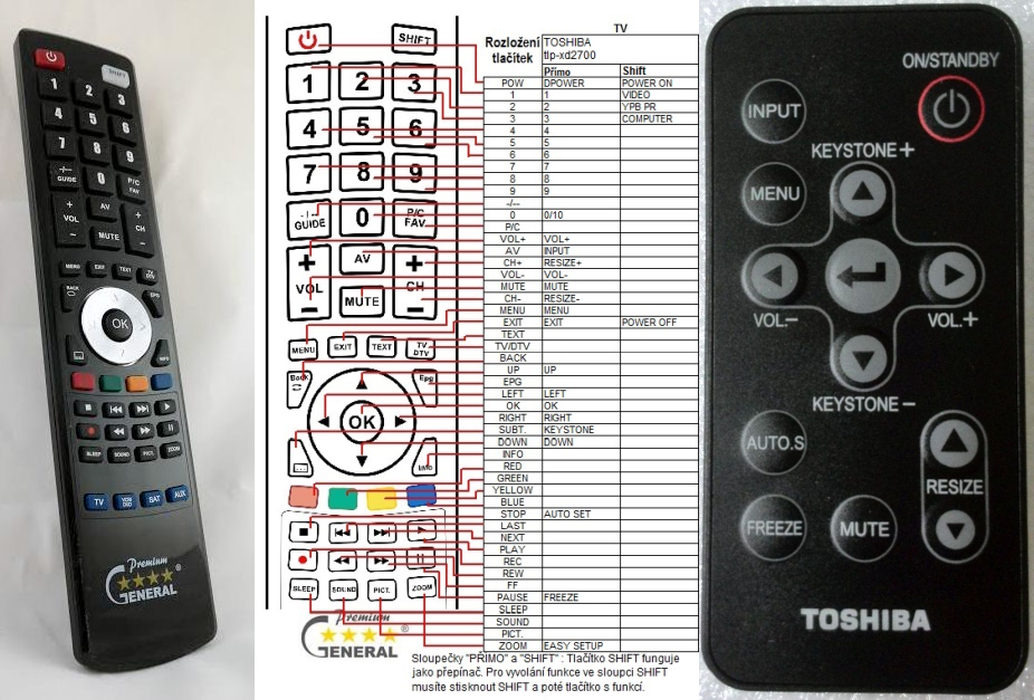TOSHIBA TLP-XD2700 -   


kompatibilis General márkájú távirányító