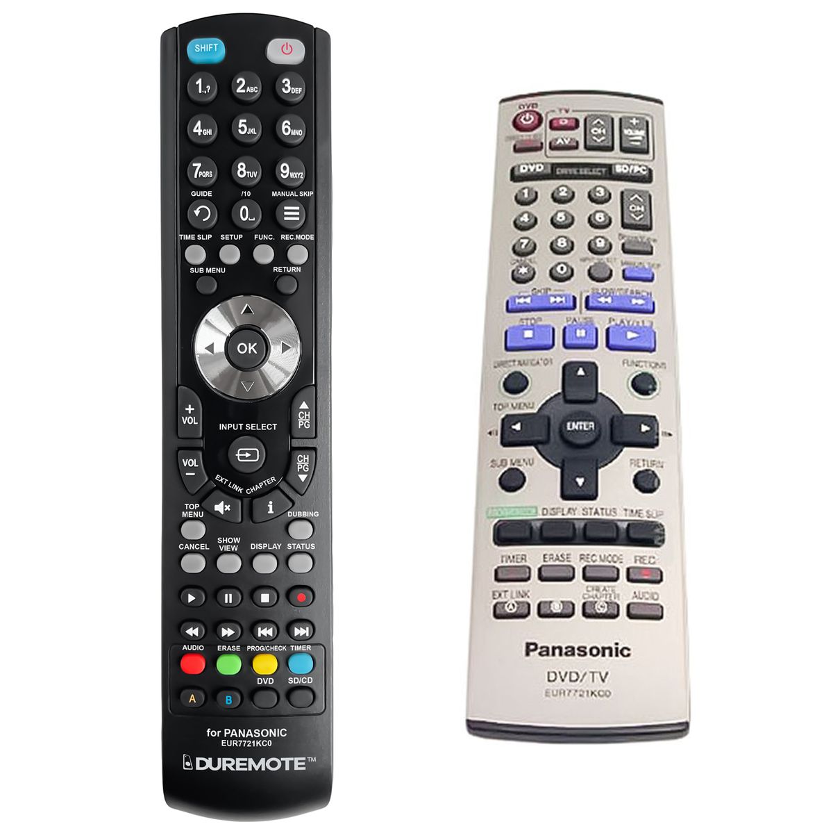 PANASONIC EUR7721KCO, EUR7721KC0 - távirányító duplikátum