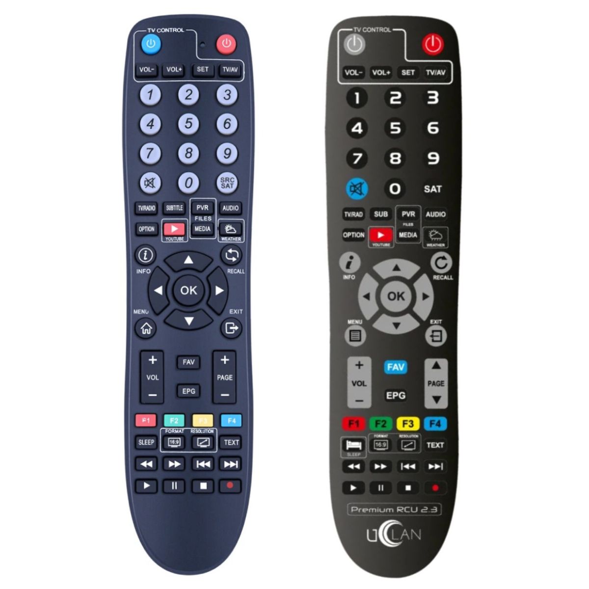 UCLAN USTYM 4k S2 OTT X, PREMIUM RCU 2.3 - eredeti gyári távirányító