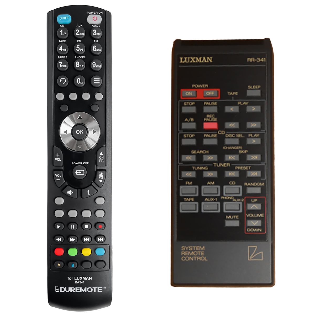 LUXMAN RR-341 - távirányító duplikátum