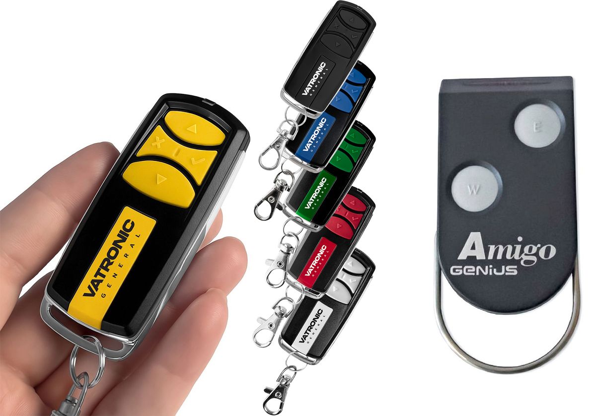 GENIUS AMIGO TX2 868, AMIGO TX4 868, JA332, JA334 - Luxus fém 4 csatornás távirányító VATRONIC