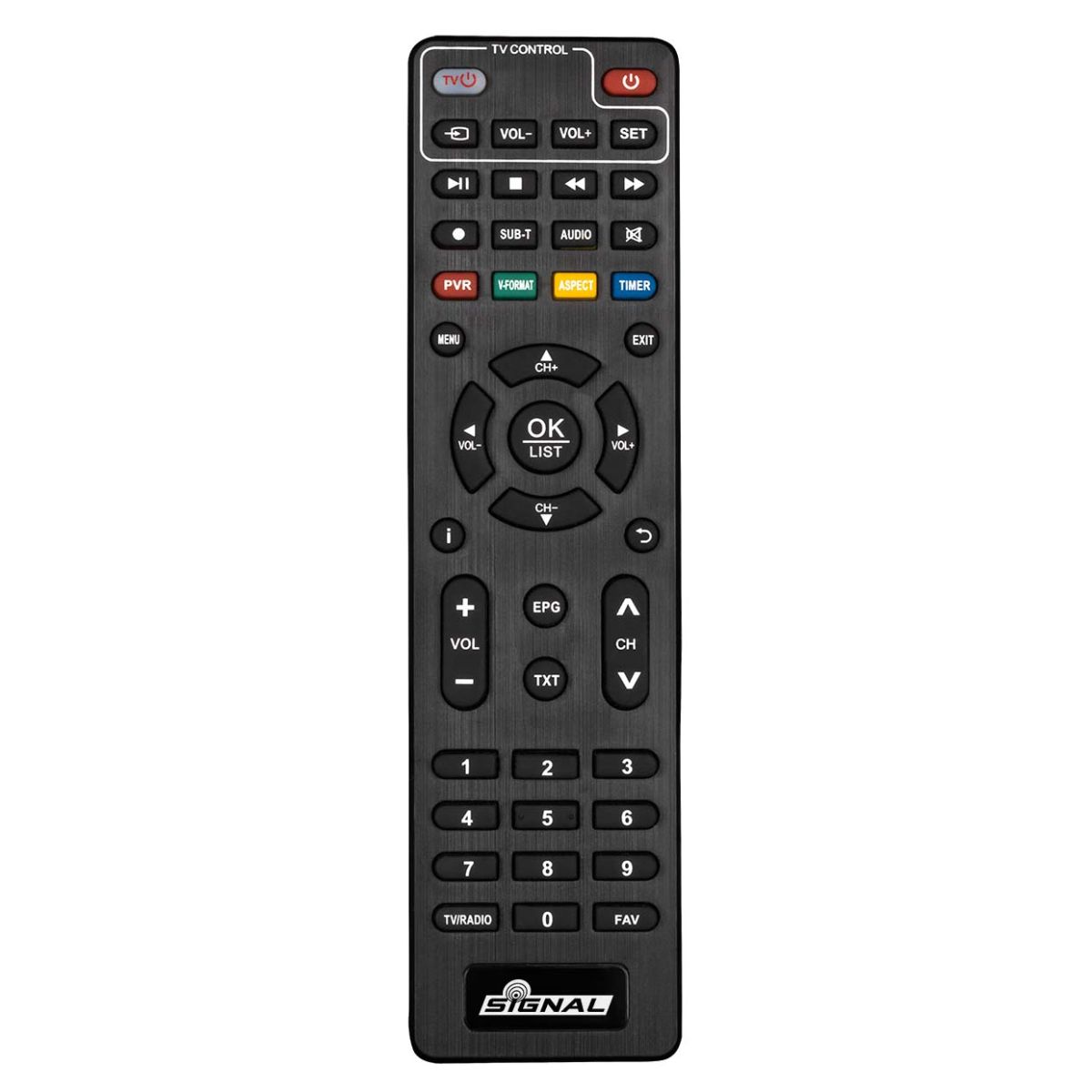 SIGNAL T2-MINI DVB-T2 HEVC USB 5V - eredeti gyári távirányító