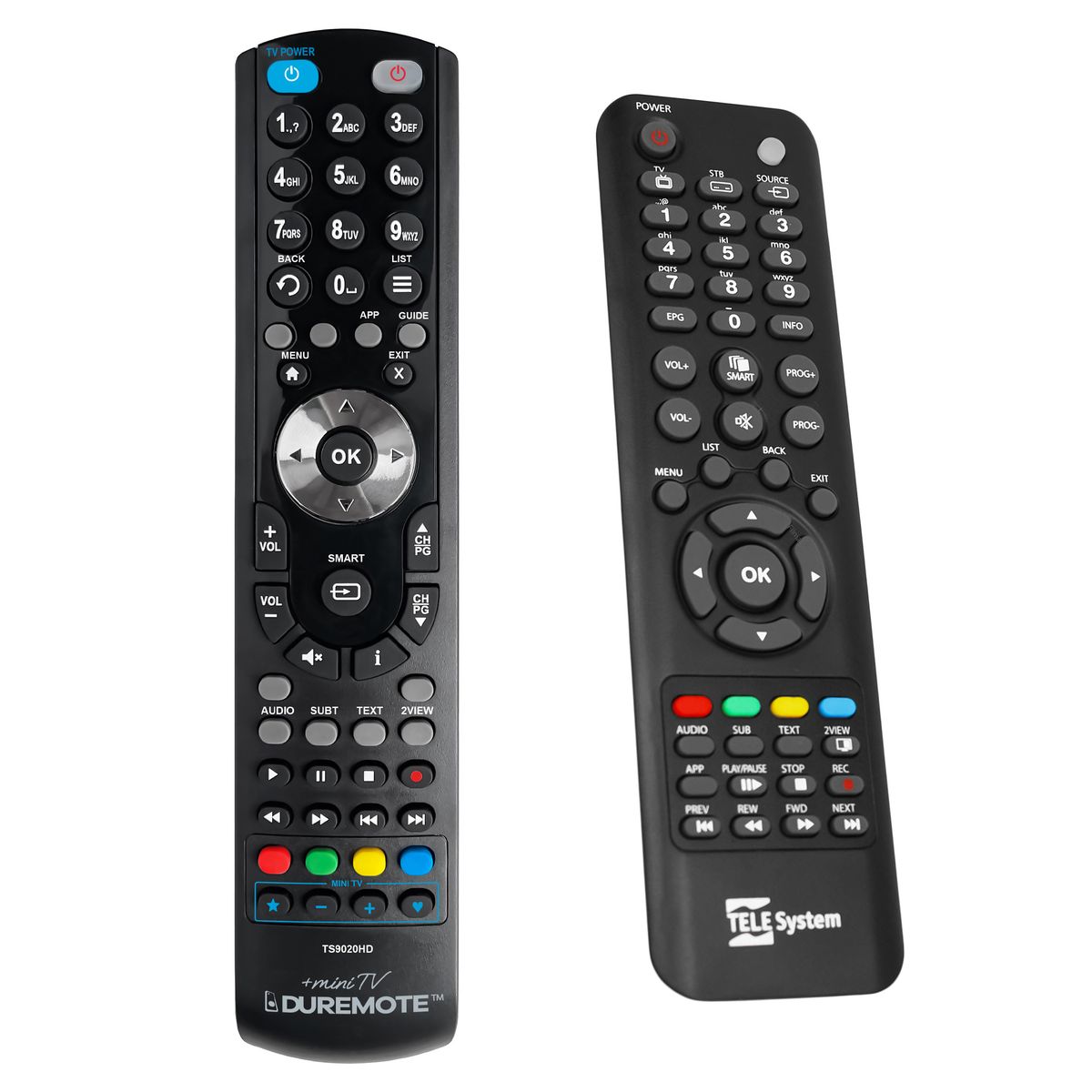 TELESYSTEM TS9020 HD + TV vezérlés (mini TV) - távirányító duplikátum