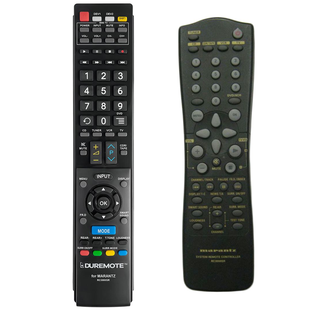 MARANTZ RC3000SR + TV vezérlés (mini TV) - távirányító duplikátum