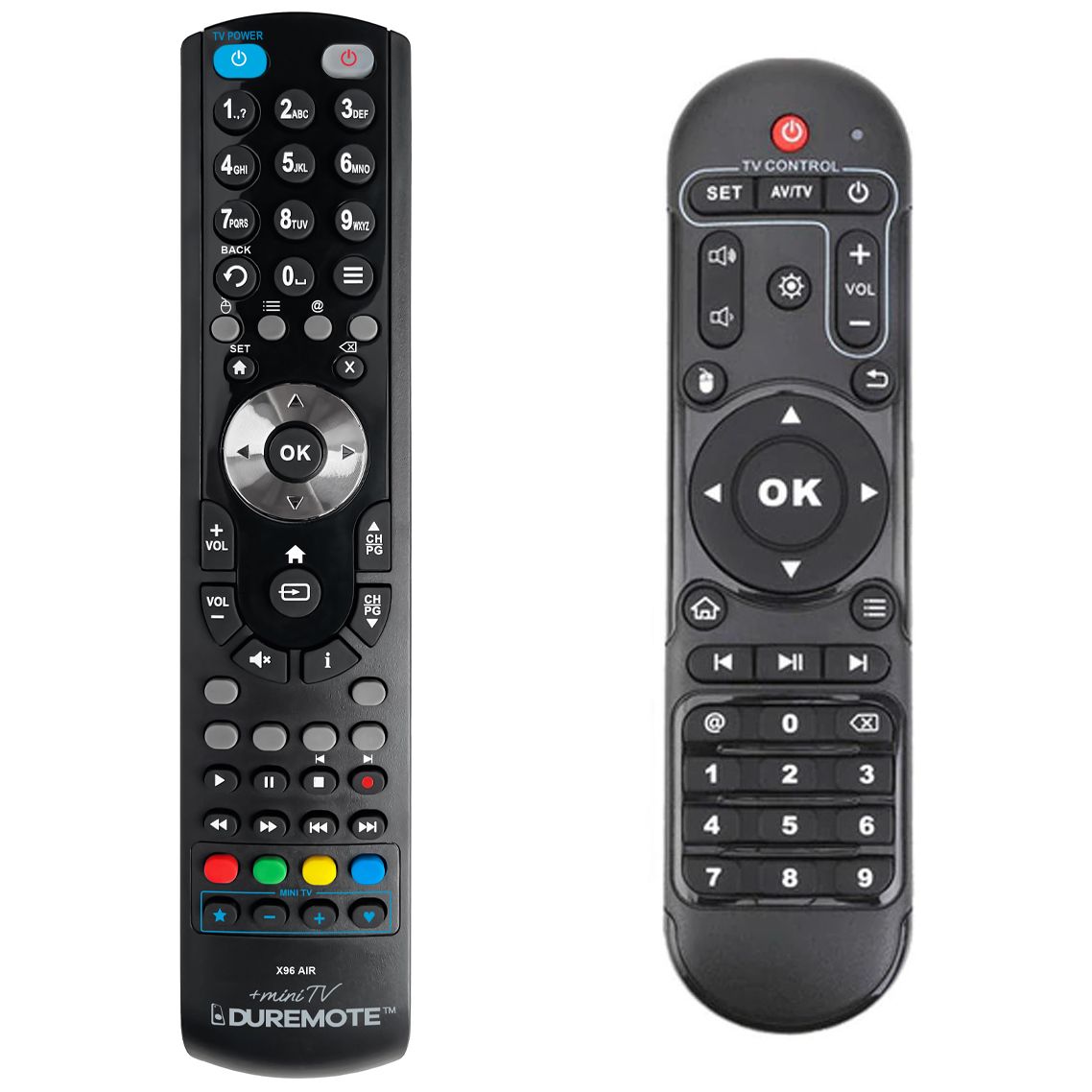 DI-WAY X96 Max+ + TV vezérlés (mini TV) - távirányító duplikátum