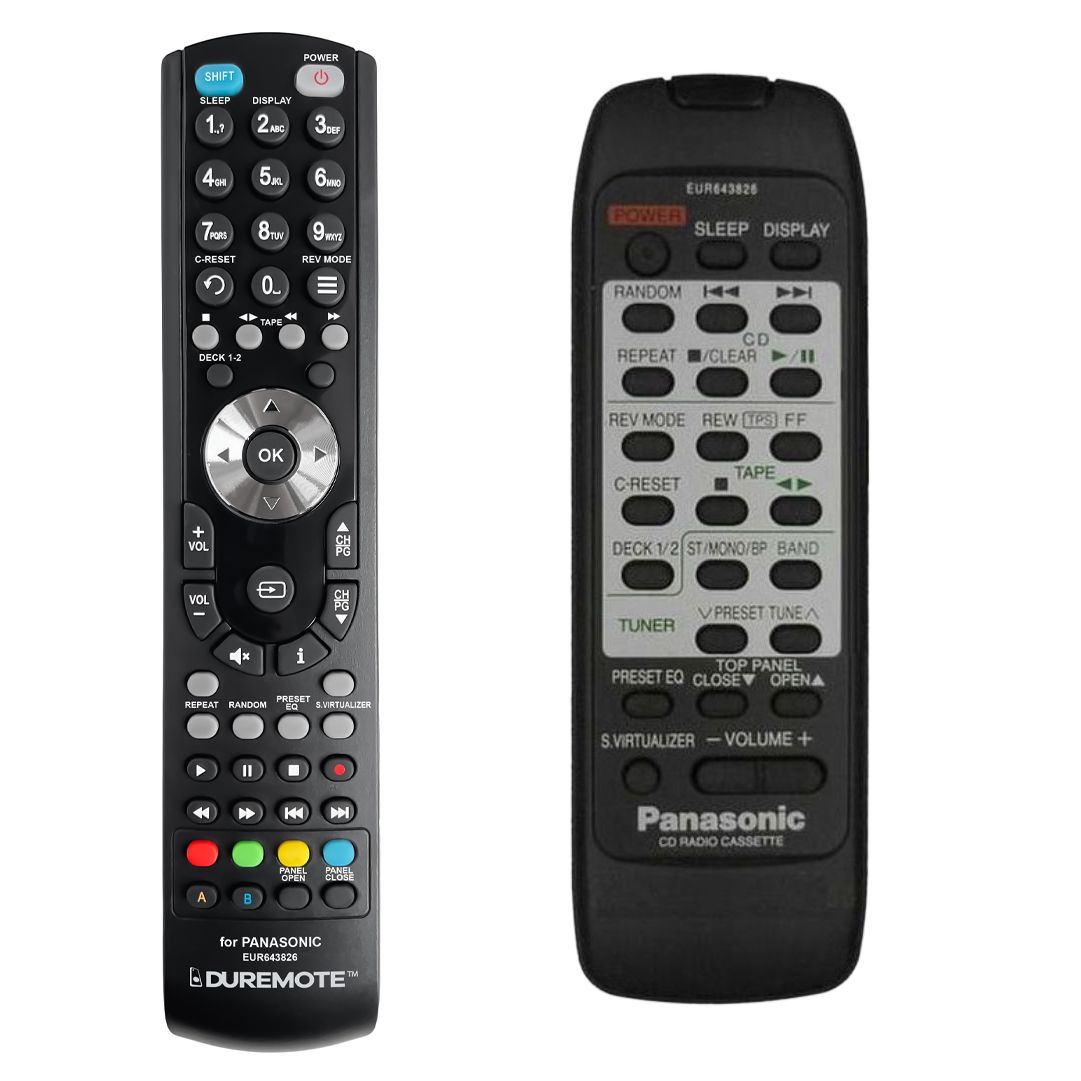 PANASONIC EUR643826 - távirányító duplikátum