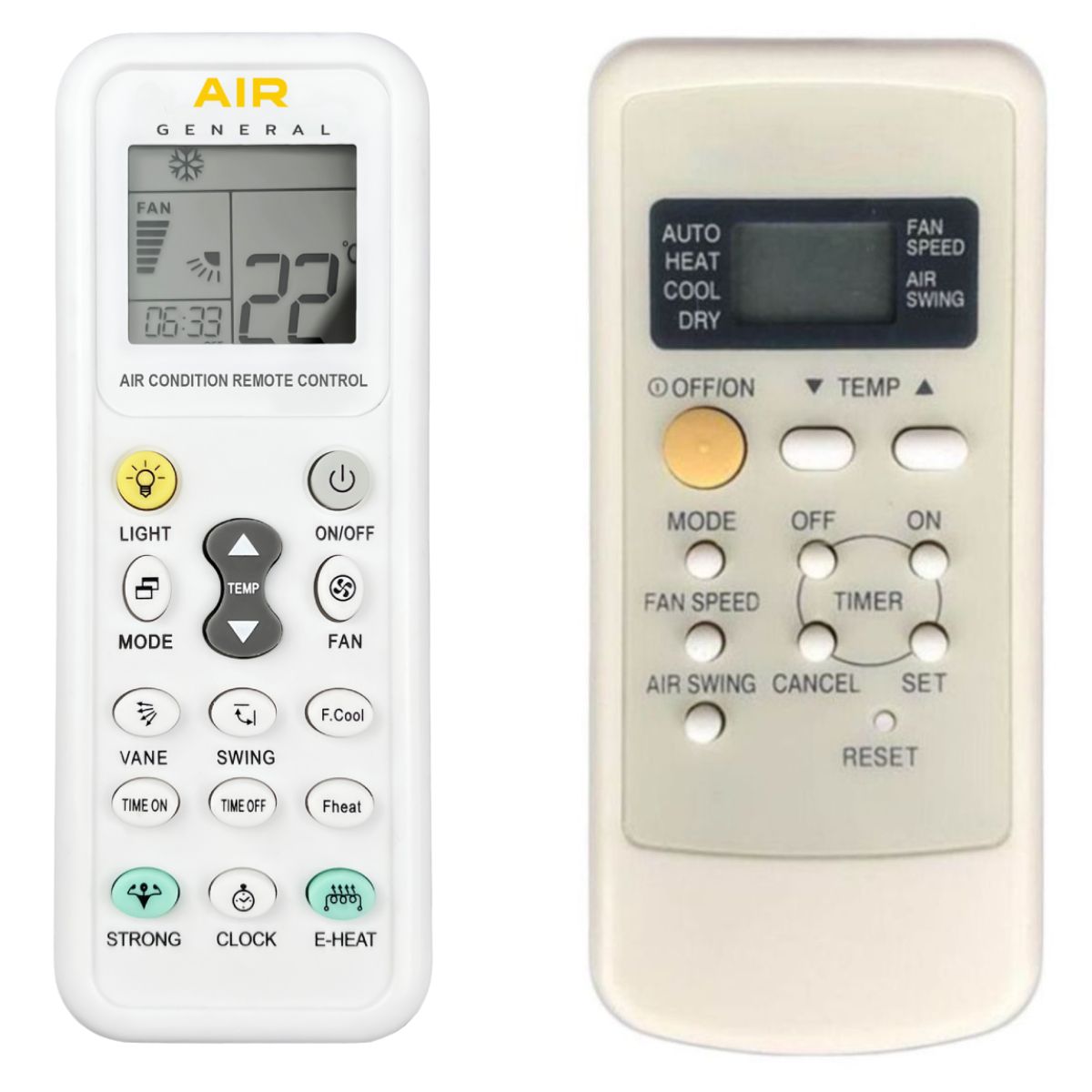 PANASONIC CS-SC9BKN, CS-SC12BKN, CU-SC9BKN, CU-SC12BKN5 -   


kompatibilis General márkájú távirányító