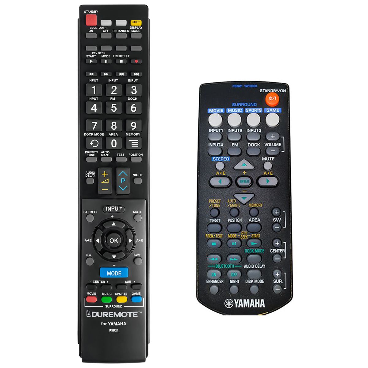 YAMAHA FSR20, FSR21, YAS-70, YAS-71,  YAS-81, WP08290, WP083000 - távirányító duplikátum