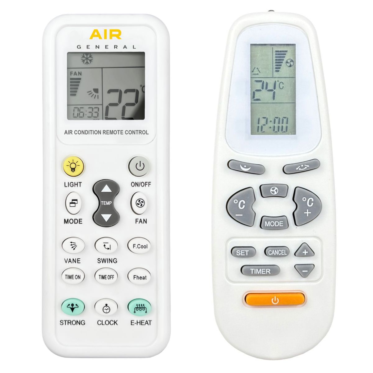 AUX YKR-C/01E, KT-AX1, KT-AX3, KT-AX4 -   


kompatibilis General márkájú távirányító