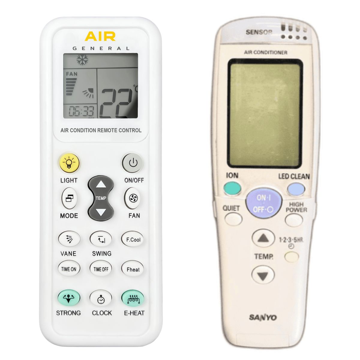 SANYO SAP-KRV94, SAP-KRV124 -   


kompatibilis General márkájú távirányító