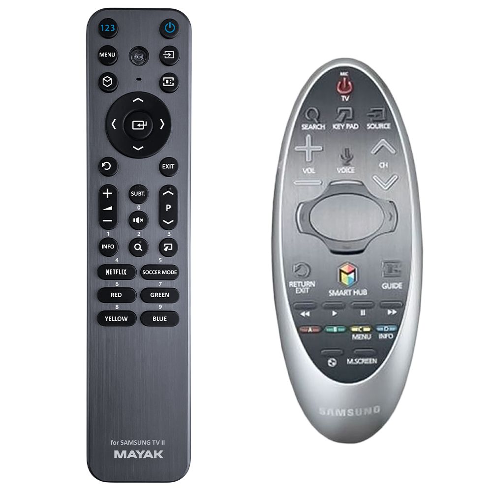 SAMSUNG BN59-01181A - fém háttérvilágítású kompatibilis távirányító MAYAK, VOICE és varázslatos funkciók nélkül