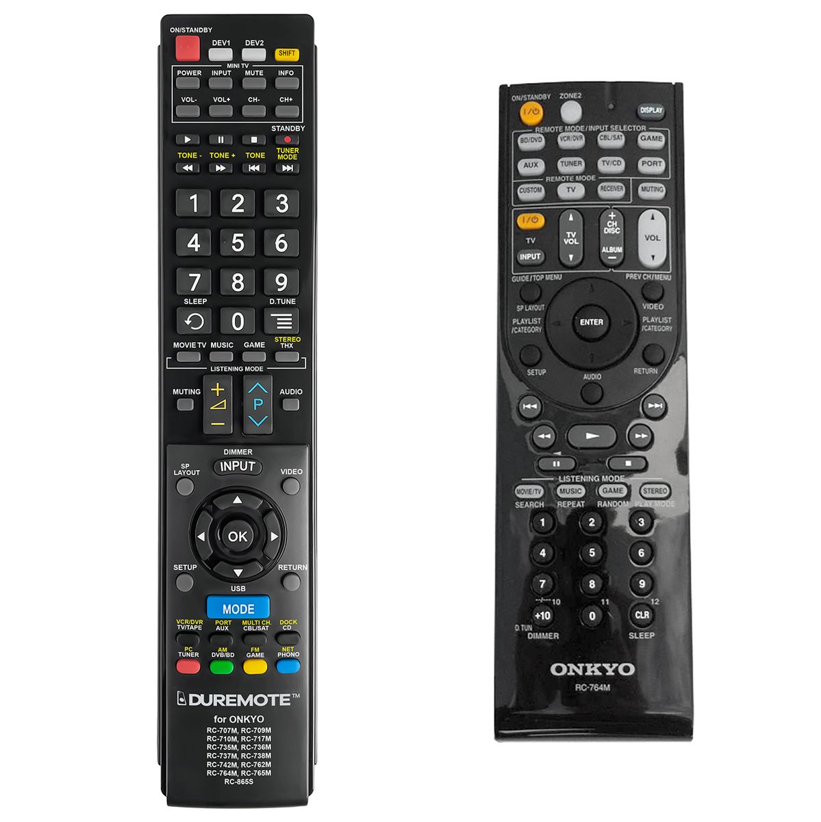 ONKYO RC-764M + TV vezérlés (mini TV) - távirányító duplikátum