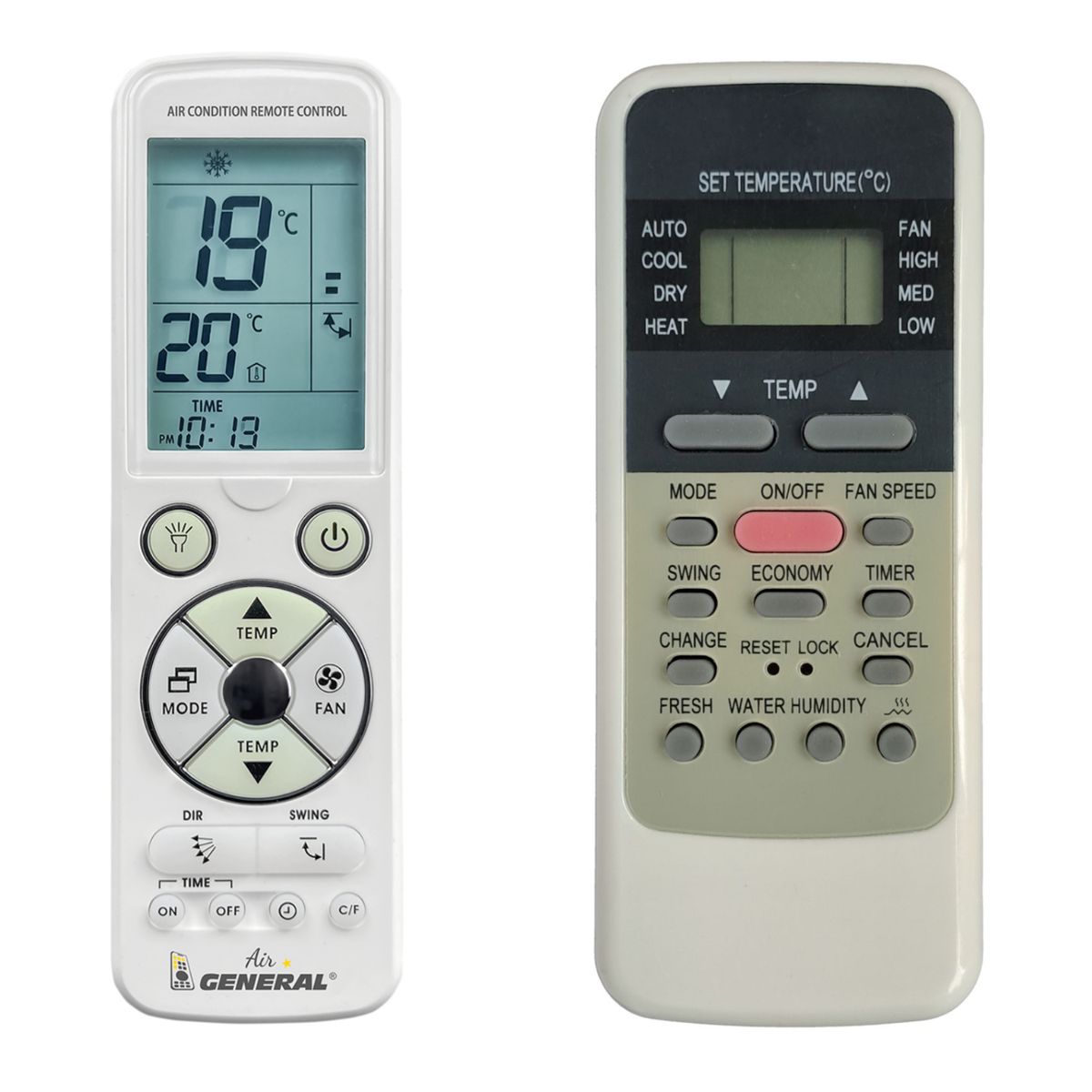 MIDEA R51, R51C, R51CE, R51D, R51E, R51M, R51MC, R51MBG -   

luxus háttérvilágítású 
távirányító