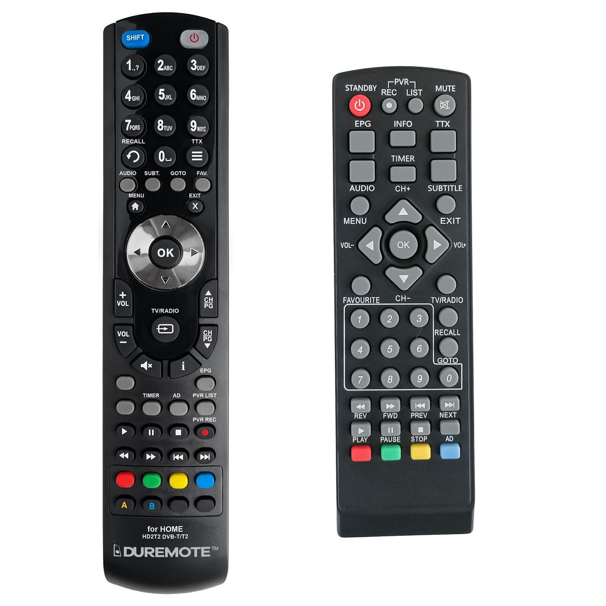 HOME HD2T2 DVB-T/T2 - távirányító duplikátum