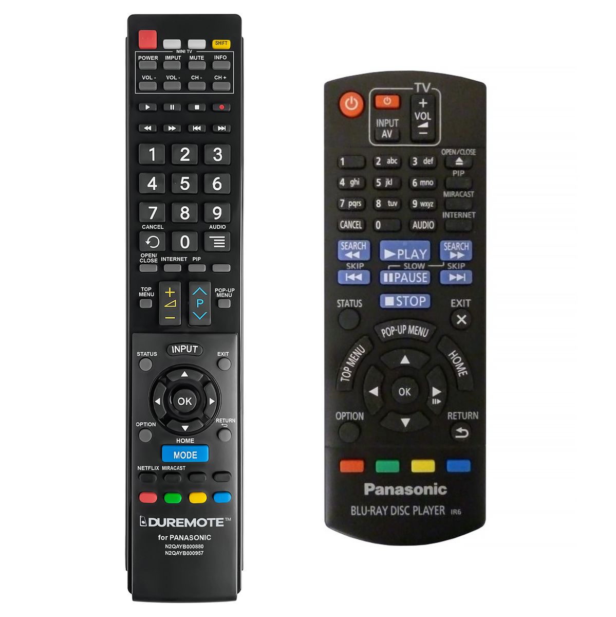 PANASONIC N2QAYB000957 + TV vezérlés (mini TV) - távirányító duplikátum