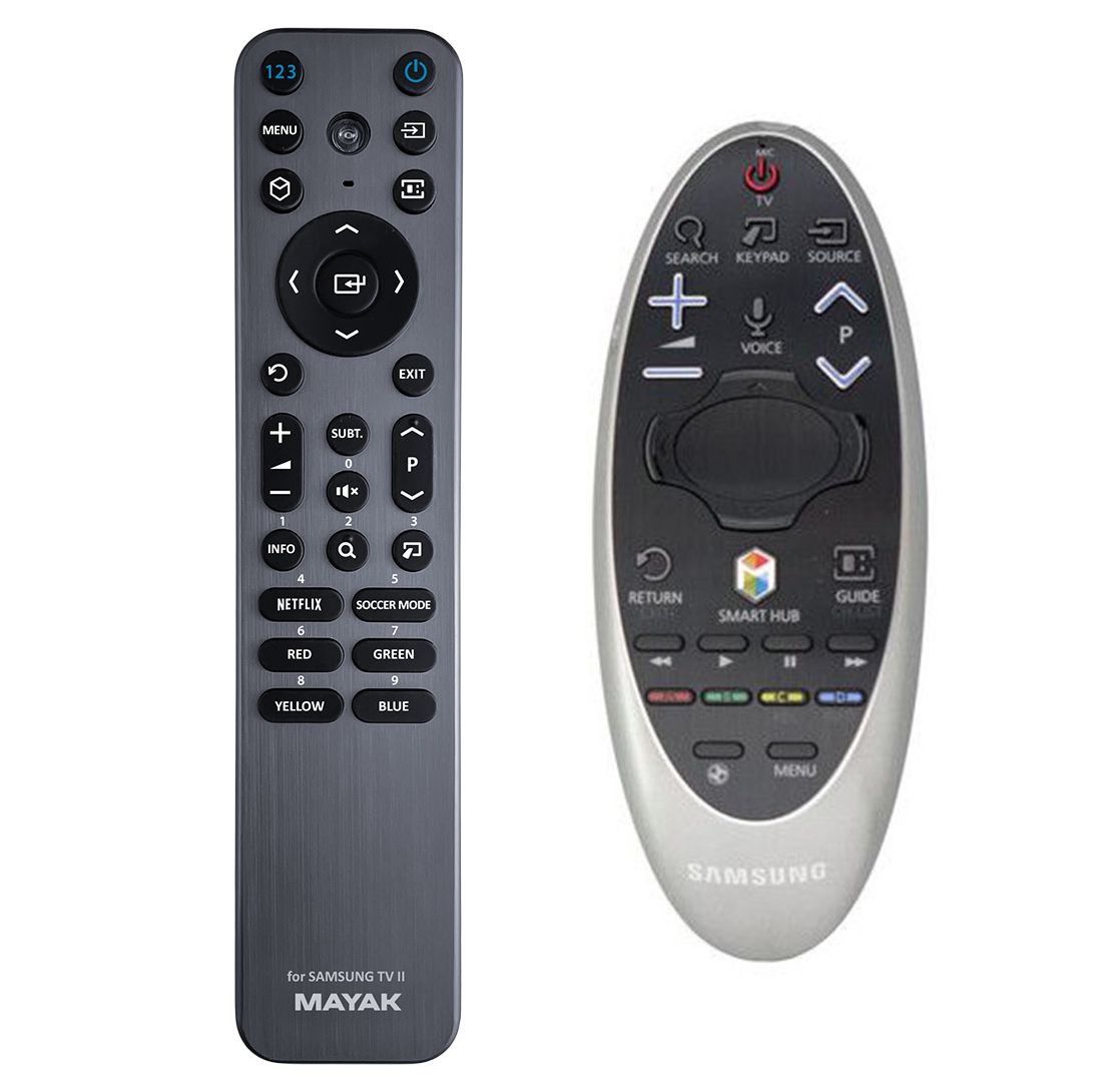 SAMSUNG BN59-01181F - fém háttérvilágítású kompatibilis távirányító MAYAK, VOICE és varázslatos funkciók nélkül