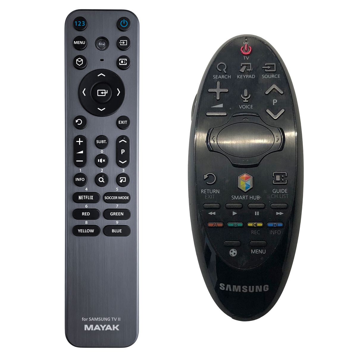 SAMSUNG BN59-01182B - fémből készült háttérvilágítású kompatibilis távirányító MAYAK, VOICE és varázsfunkciók nélkül
