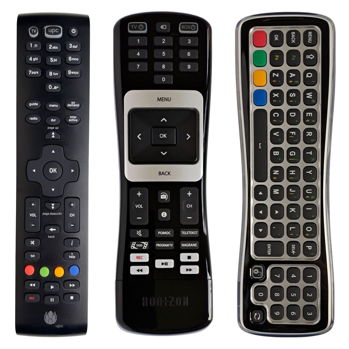 UPC HORIZON TV BOX, RC2094501, Mediabox Pace DMC7002, KWR153708 - eredeti távirányító BILLENYŰ NÉLKÜL