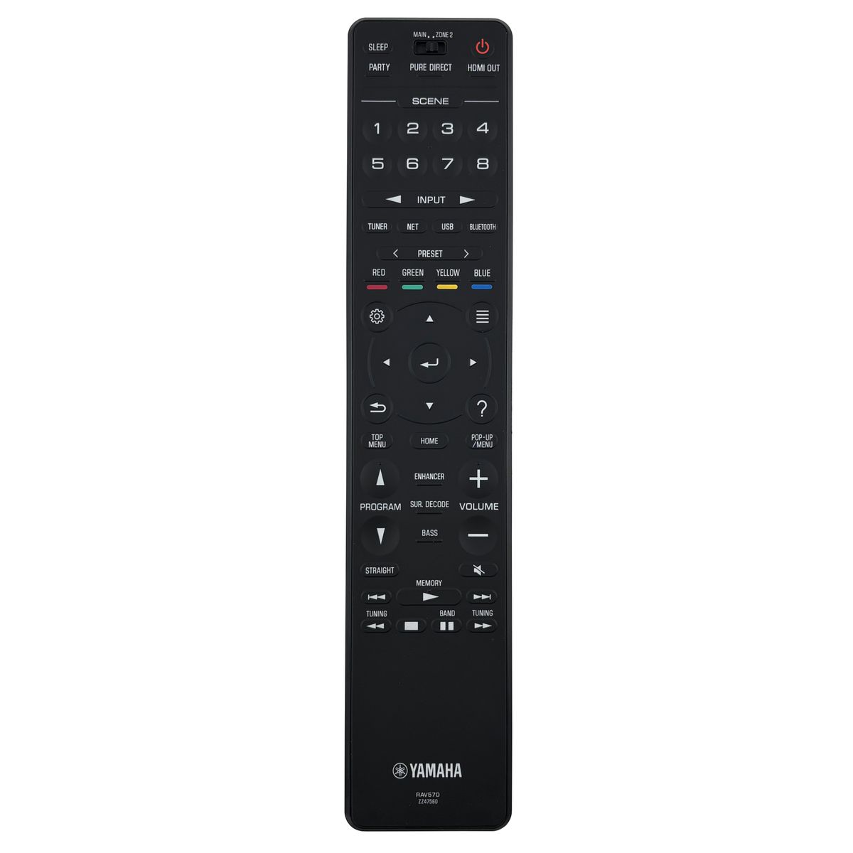 YAMAHA RAV570, ZZ47560 - eredeti gyári távirányító