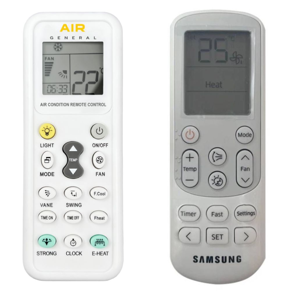 SAMSUNG AR05KRFLAWKN, AR07KRFLAWKN -   


kompatibilis General márkájú távirányító