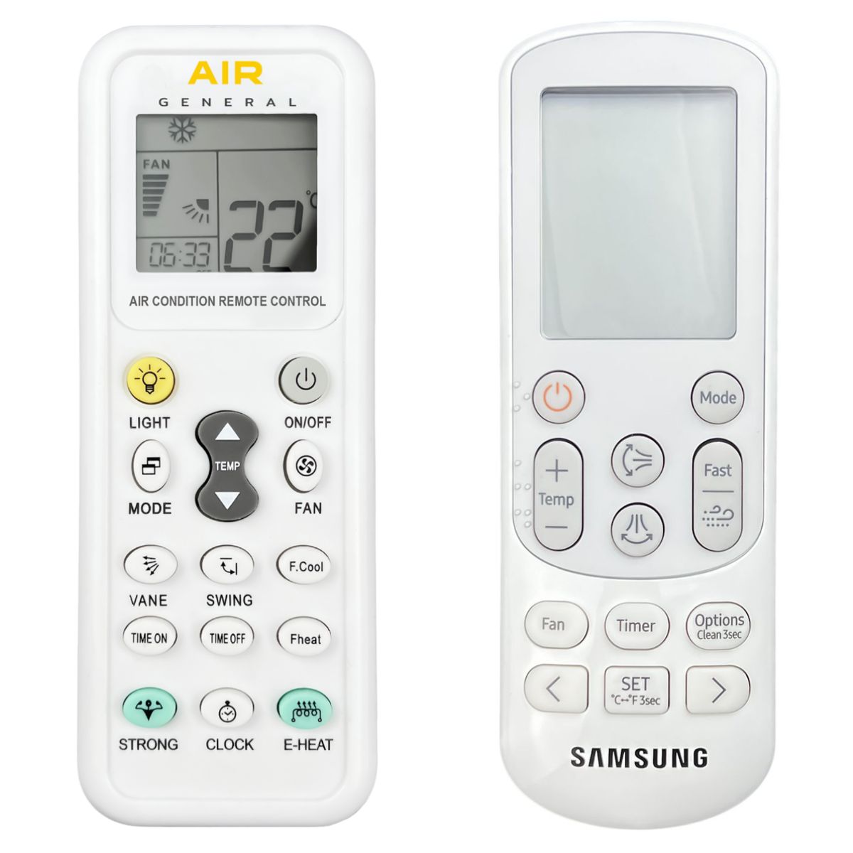 SAMSUNG Avant AR12TXEA, AR12TXFY, AR12TXFCAWKNEU, AR12TXEAAWKNEU, AR18BXEAAWKN -   


kompatibilis General márkájú távirányító
