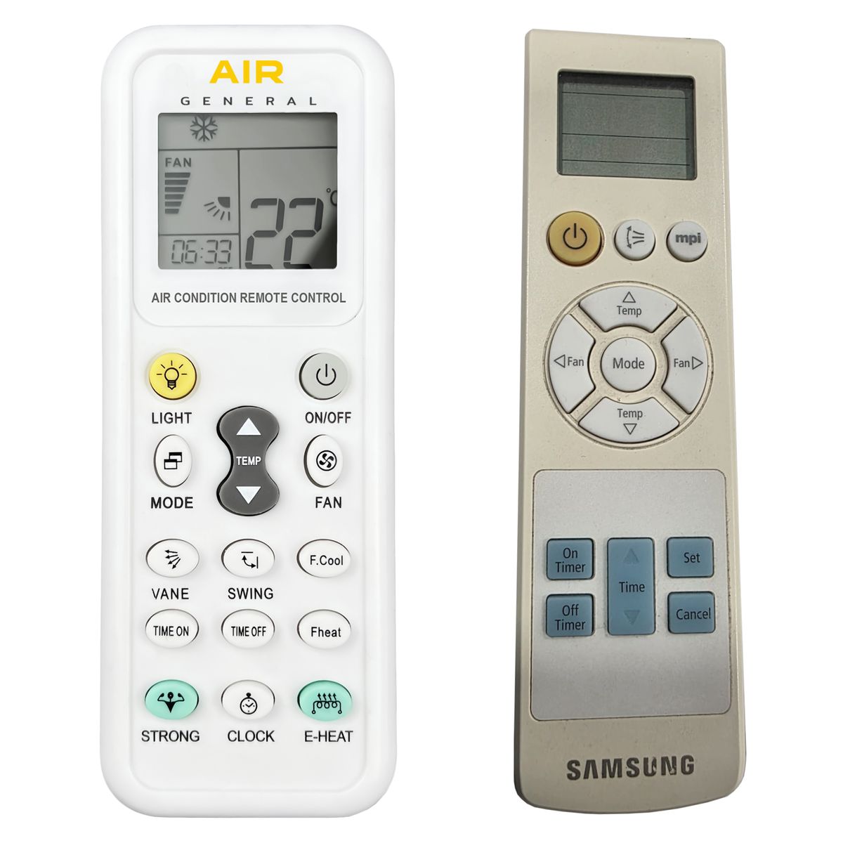 SAMSUNG ARH-2205, ARH-2206 -   


kompatibilis General márkájú távirányító