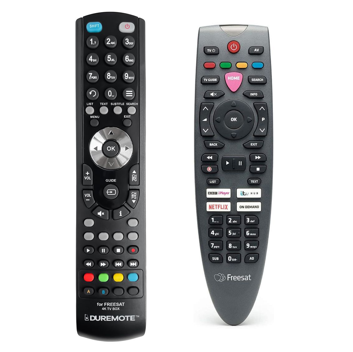 FREESAT 4K TV BOX - távirányító duplikátum