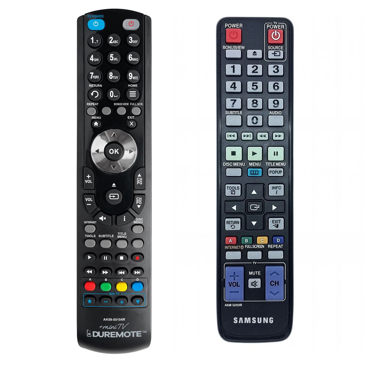 SAMSUNG AK59-00104R + TV vezérlés (mini TV) - távirányító duplikátum