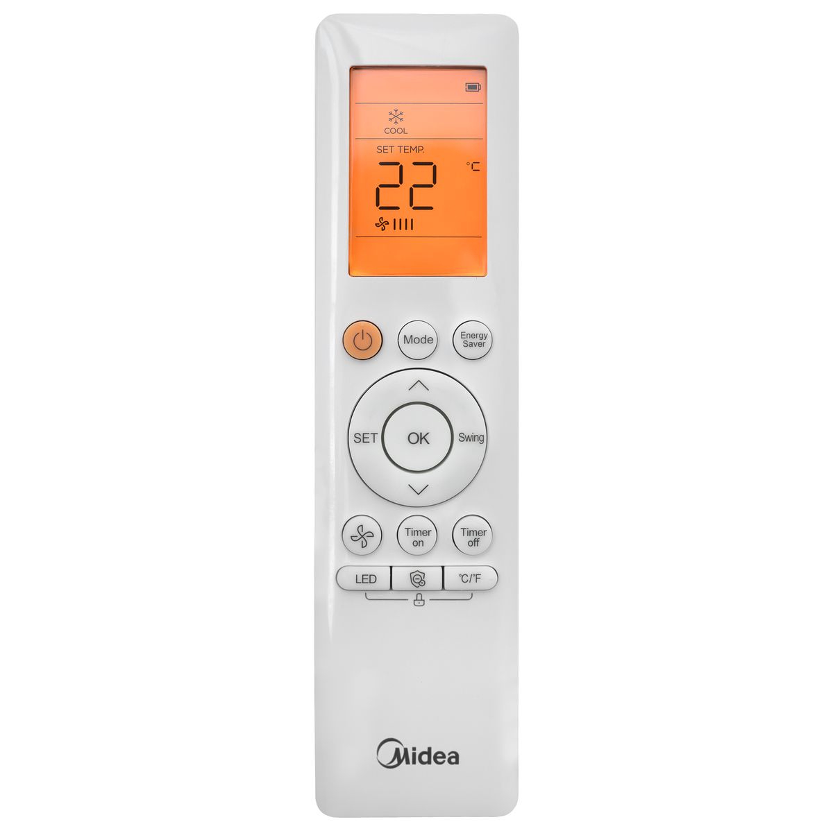 MIDEA RG10G4(B2)/BGEFU1 - eredeti gyári távirányító