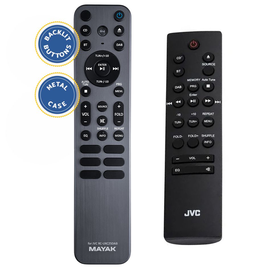 JVC RC-UXC25DAB -   

fémházas háttérvilágítással
távirányító
 duplikátum