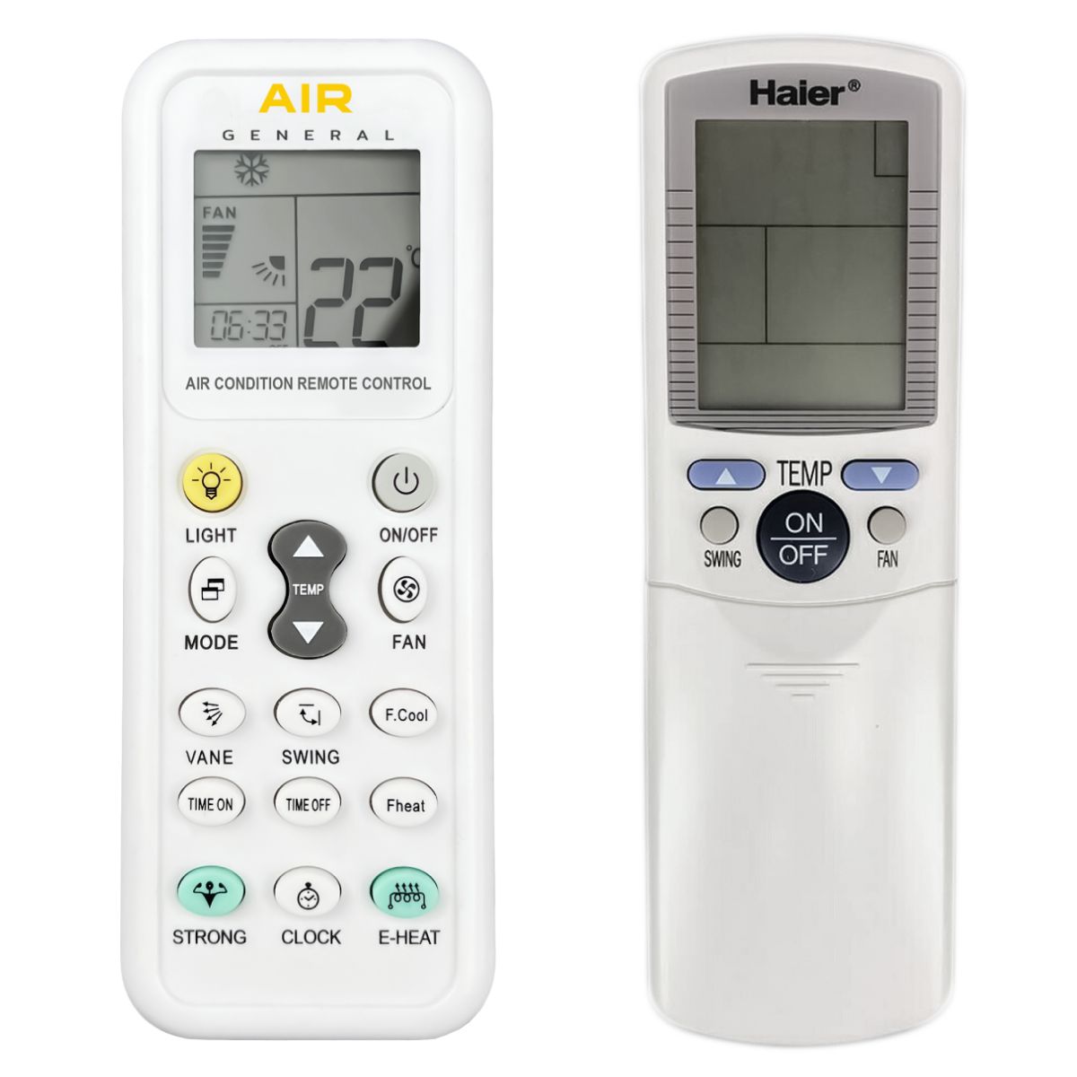 HAIER YL-D09, YR-D23 -   


kompatibilis General márkájú távirányító