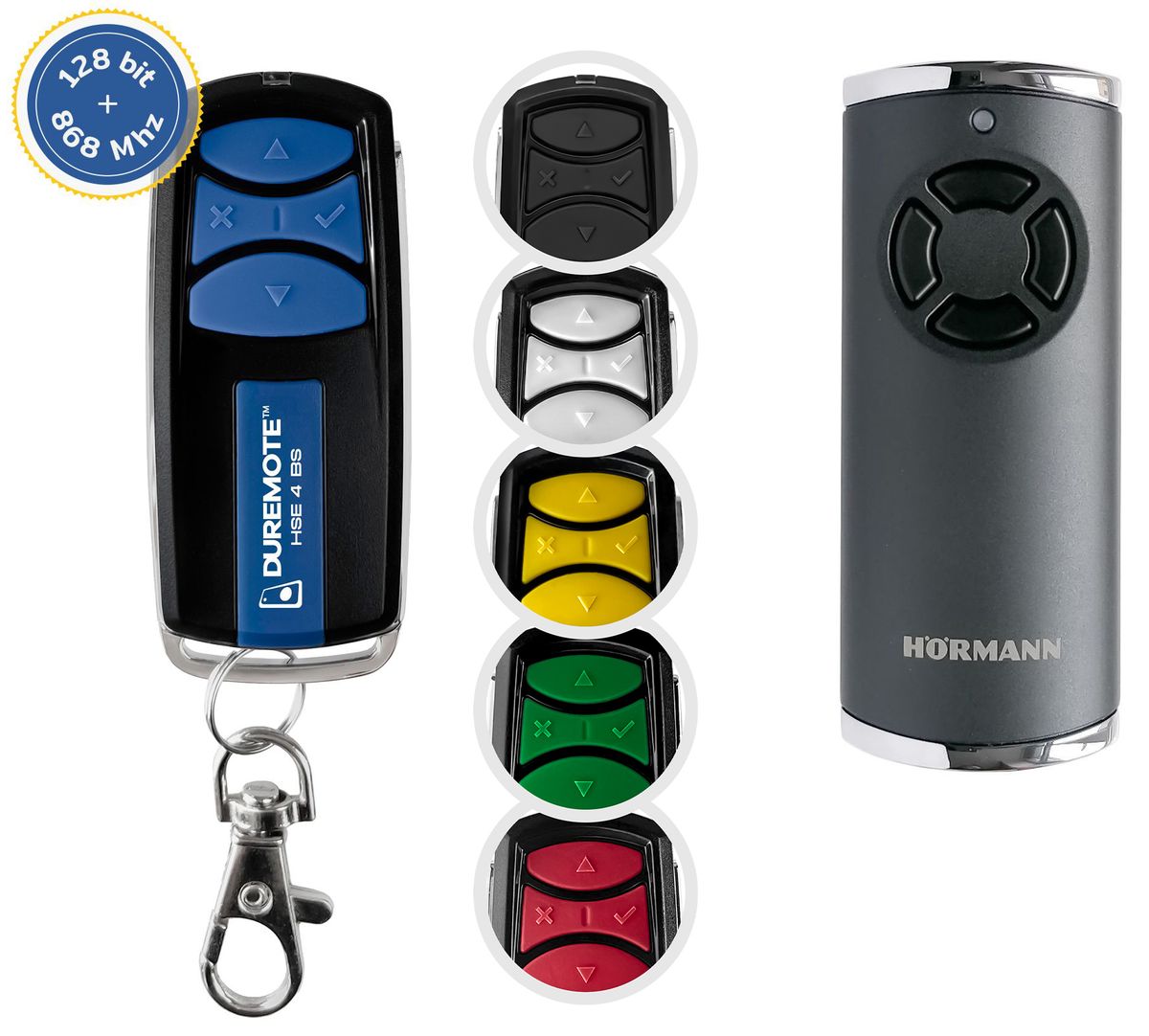 HÖRMANN HS4 868-BS, BiSecur black - rádió (RF) távirányító - duplikátum