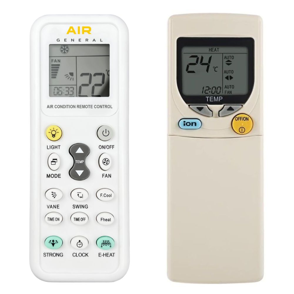 PANASONIC CS-E18CKE, CU-E18CKE, CS-E21CKE, CU-E21CKE -   


kompatibilis General márkájú távirányító