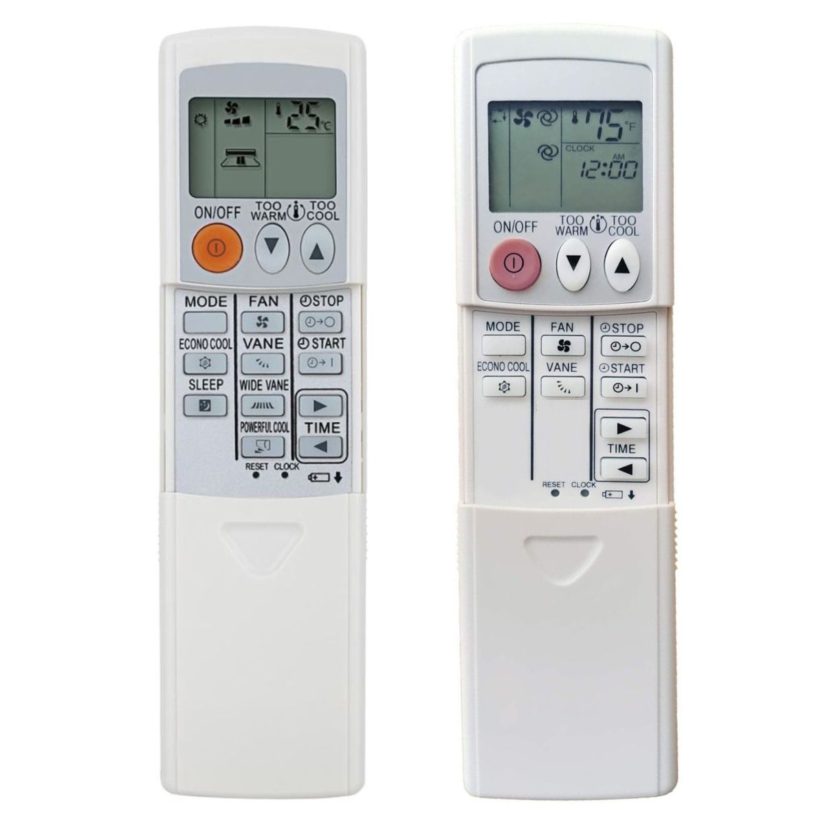 MITSUBISHI MSZ-GE22VA, MSZ-GE25VA, MSZ-GE35VA, MSZ-GB50VA, MSZ-GE60VA, MSZ-GE71VA - helyettesítő távirányító
