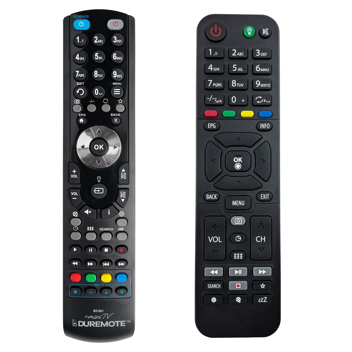 ANTIK RC301 + TV vezérlés (mini TV) - távirányító duplikátum