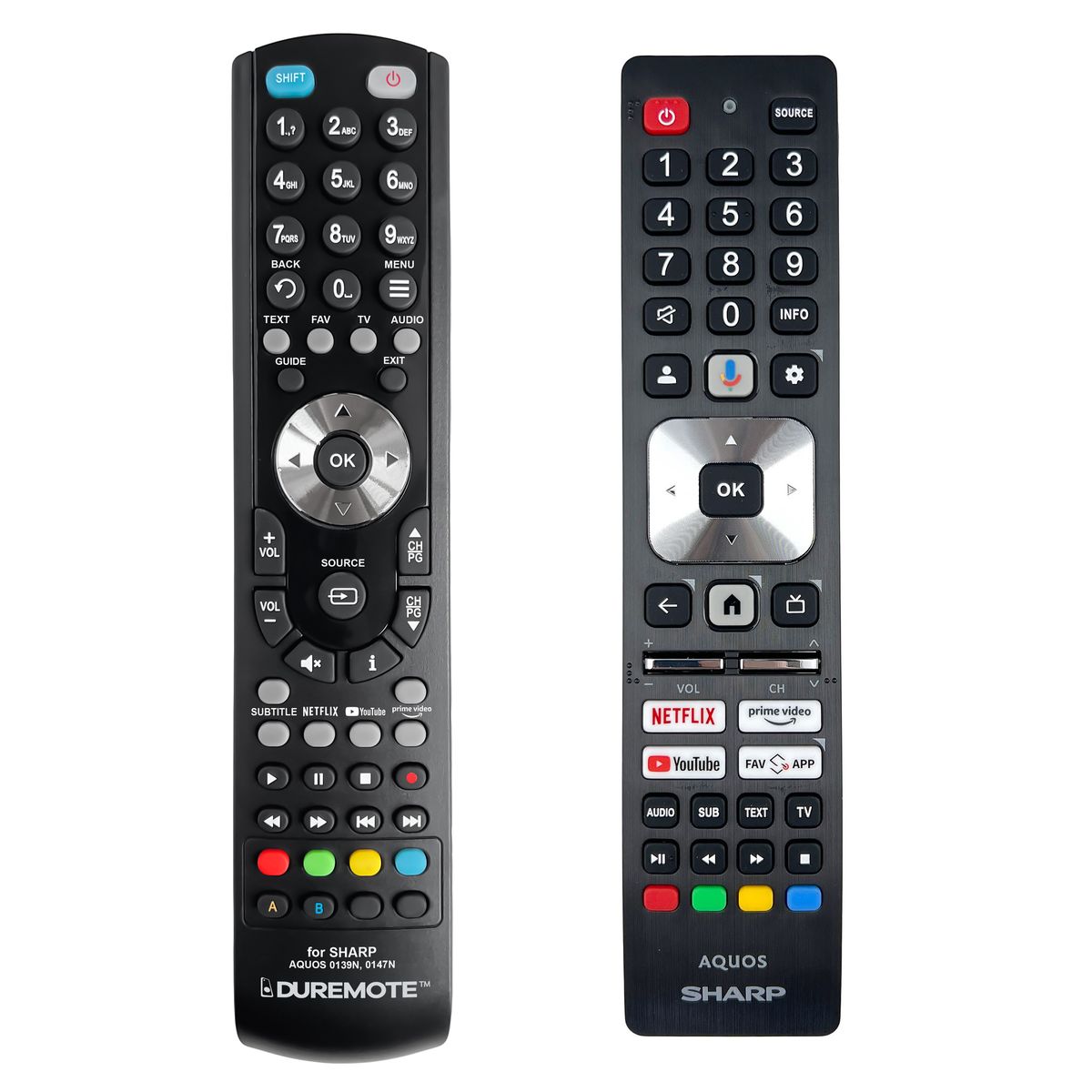 SHARP AQUOS SHW/RMC/0147N, B50GL4260E - távirányító duplikátum