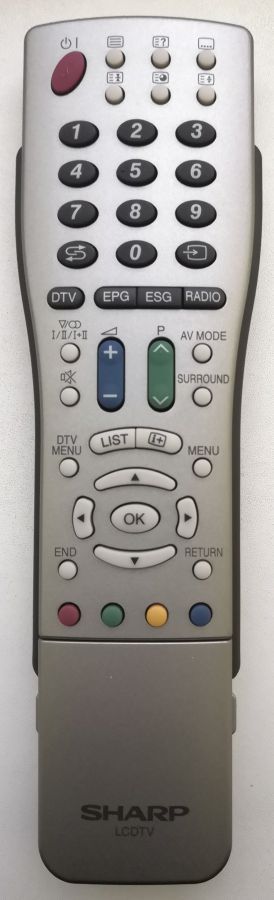 SHARP GA460WJSA, GA472WJSA, GA538WJSA - eredeti gyári távirányító