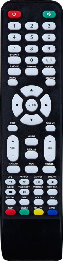 SmartTech LE-1919, LE-2019DC, LE-2219, LE-2419D, LE-2822, LE-32D7, LE-32D11, LE-3918, LE-4318, LE-5018, LE-6519 - helyettesítő távirányító