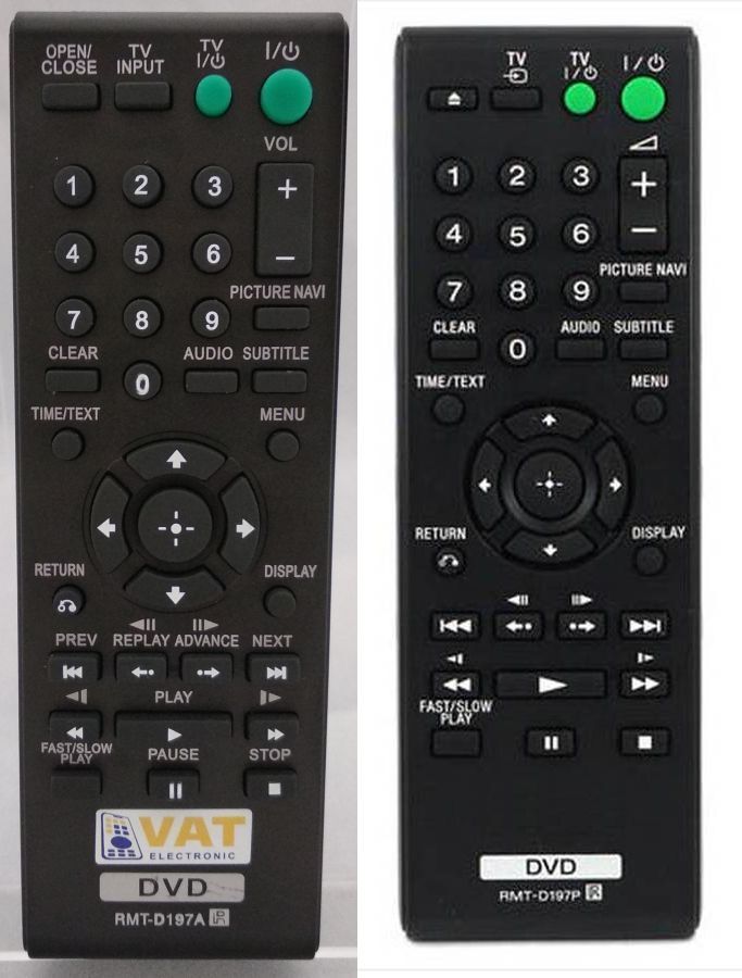 SONY RMT-D198P - helyettesítő távirányító