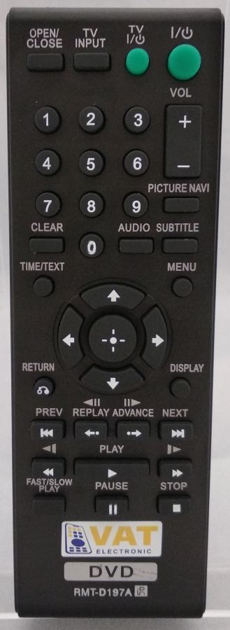 SONY RMT-D197P - helyettesítő távirányító